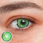 Lentilles de contact de couleur verte Cosplay KOI